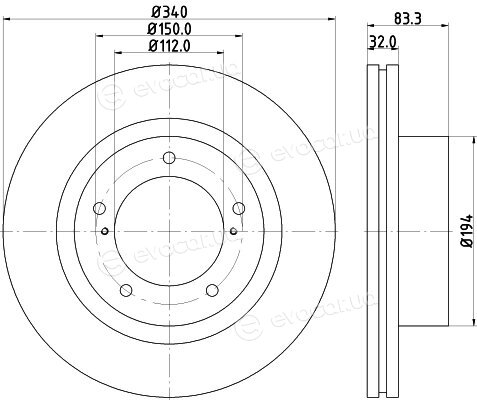 Hella Pagid 8DD 355 116-551