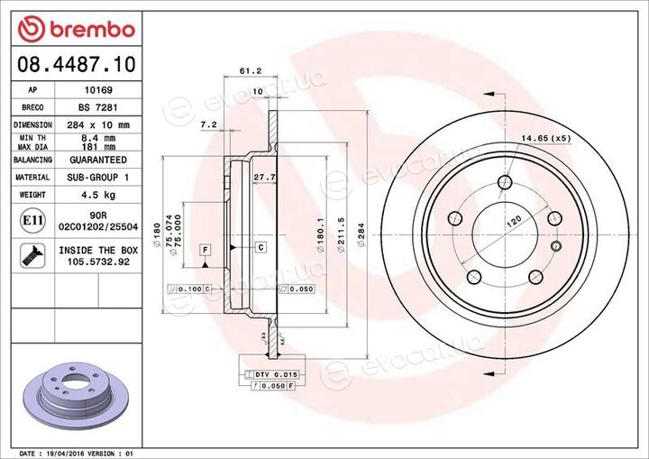 Brembo 08.4487.10
