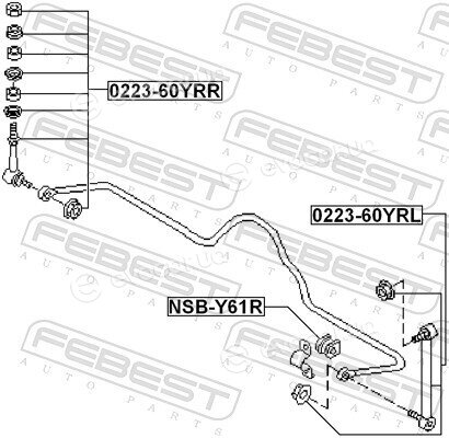 Febest 0223-60YRL