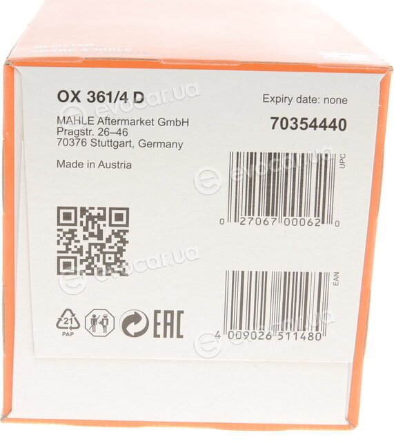 Mahle OX 361/4D