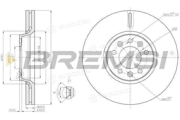 Bremsi CD7615V