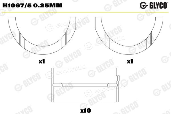 Glyco H1067/5 0.25mm