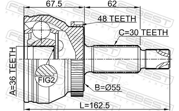 Febest 2210-OPTA48