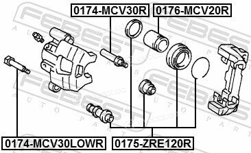 Febest 0174-MCV30LOWR