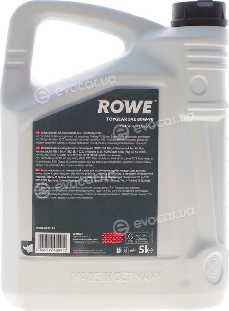 Rowe 25001-0050-99
