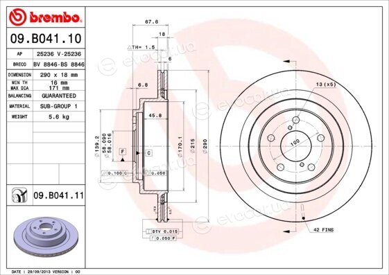 Brembo 09.B041.10