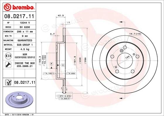 Brembo 08.D217.11