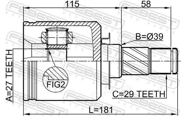 Febest 0211-J32LH