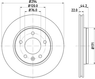 Hella Pagid 8DD 355 128-031