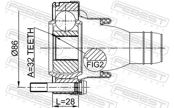 Febest 1911-X5SHA