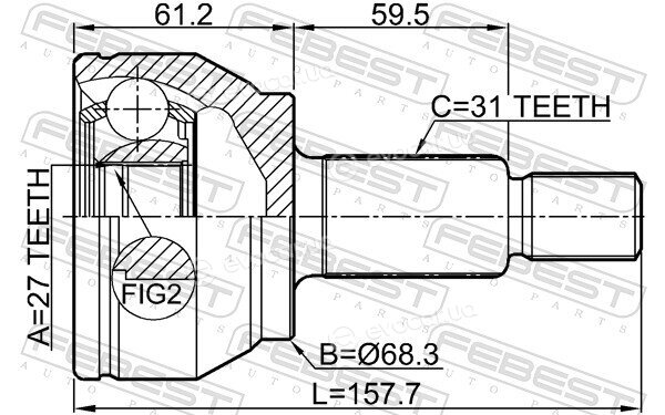 Febest 2910-EVOQ