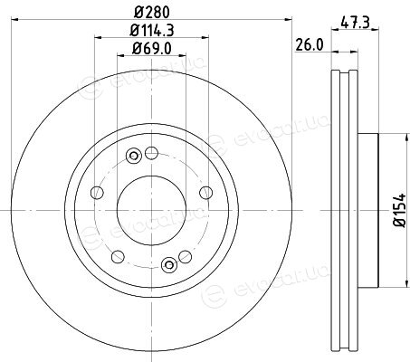 Hella Pagid 8DD 355 120-141