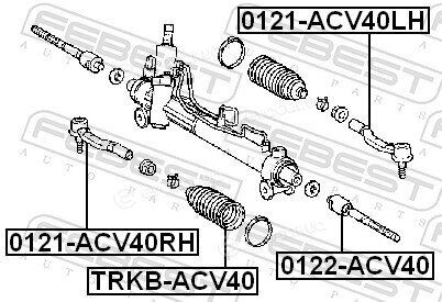 Febest 0121-ACV40RH