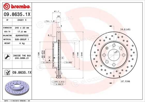 Brembo 09.8635.1X