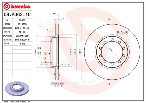 Brembo 08.A363.10