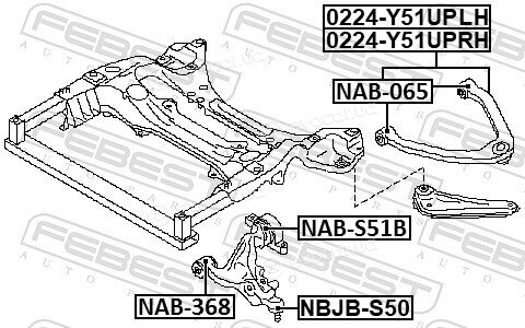 Febest 0224-Y51UPLH