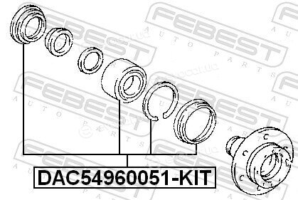 Febest DAC54960051-KIT