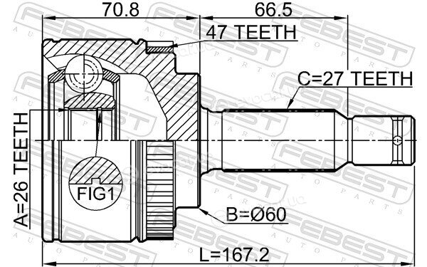 Febest 2210-OPIA47