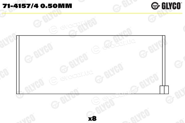 Glyco 71-4157/4 0.50mm