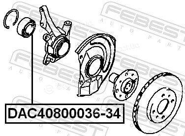 Febest DAC40800036-34