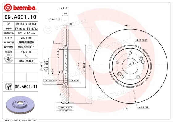 Brembo 09.A601.10