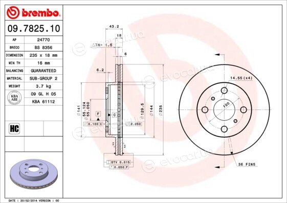 Brembo 09.7825.10
