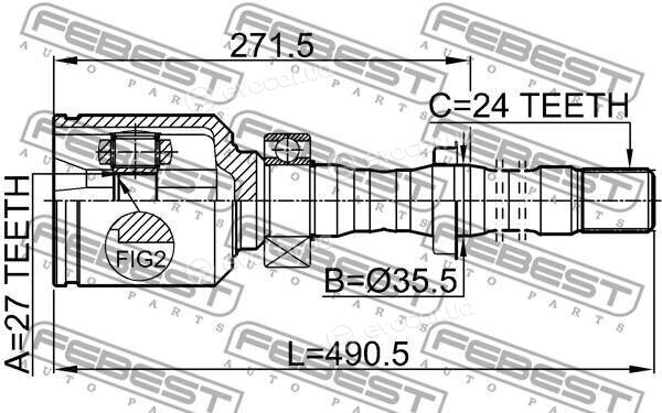 Febest 0111-ACA31RH