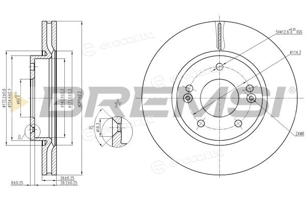 Bremsi CD7619V