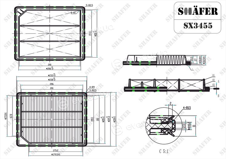 Shafer SX3455