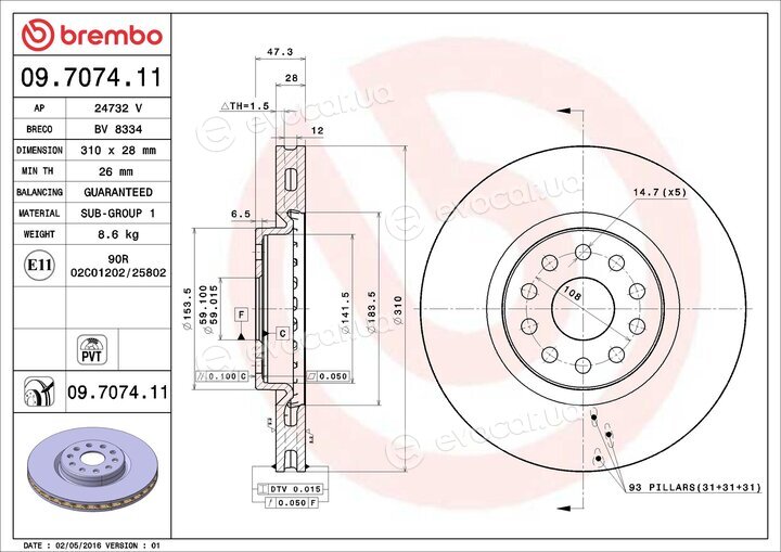 Brembo 09.7074.11
