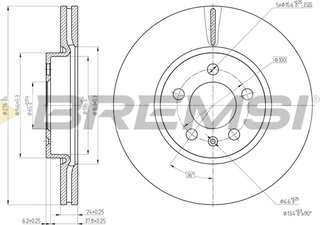 Bremsi CD8664V