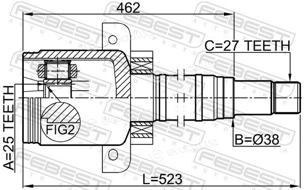 Febest 1611-169CVTRH