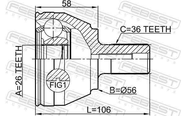 Febest 2110-CB4TD