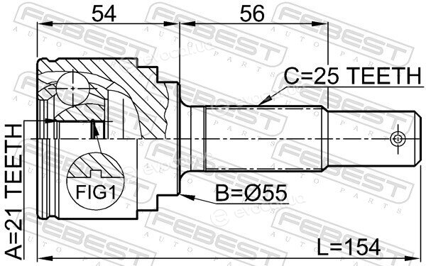 Febest 0210-QG15