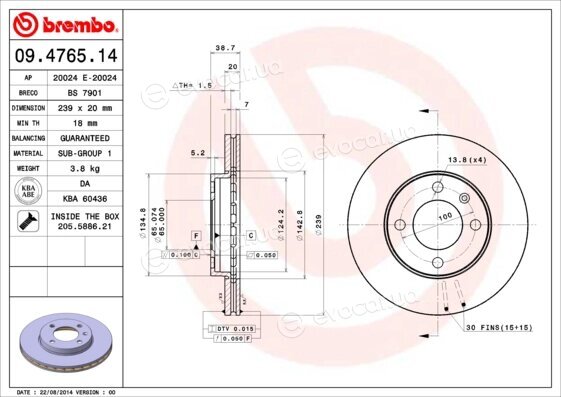 Brembo 09.4765.14