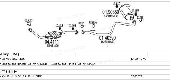 MTS C350022016504