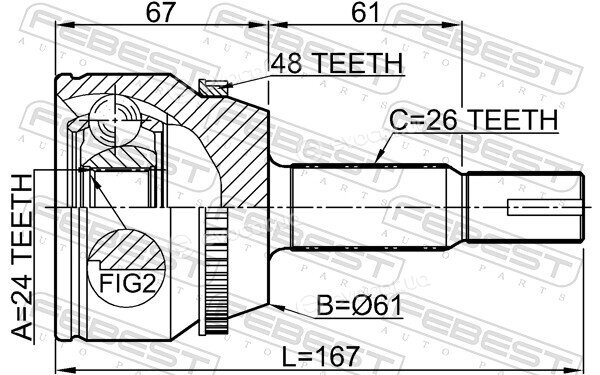 Febest 0110-ACV30A48