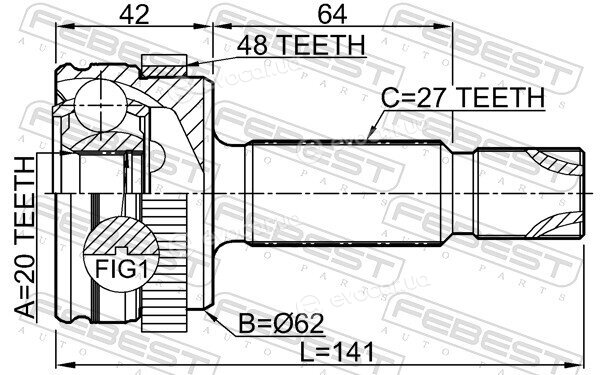 Febest 1210-D7A48R
