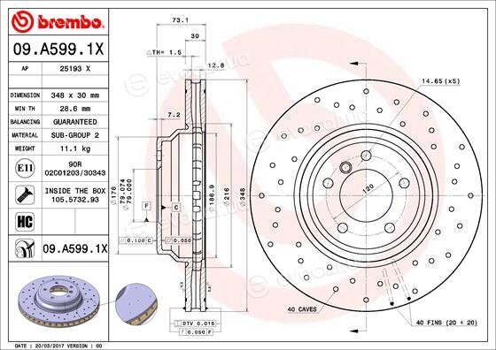 Brembo 09.A599.1X