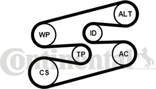 Continental 6PK1780WP1