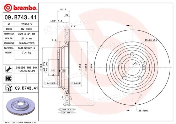 Brembo 09.B743.41