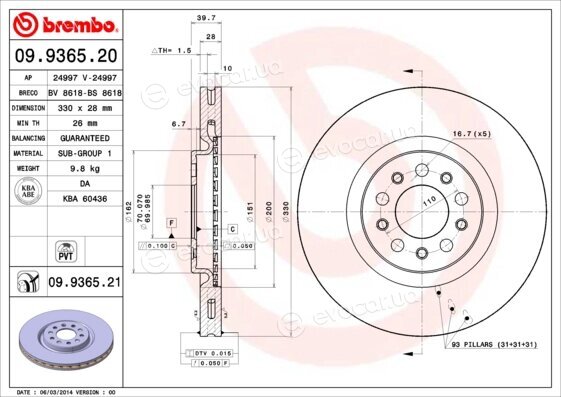 Brembo 09.9365.21