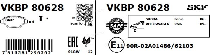 SKF VKBP 80628