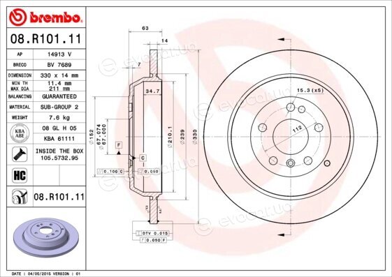 Brembo 08.R101.11