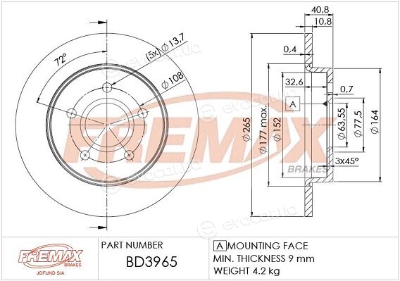 Fremax BD-3965