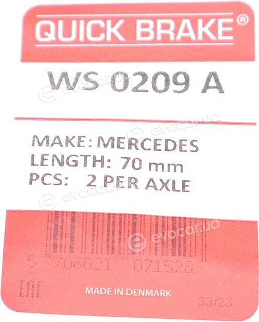 Kawe / Quick Brake WS 0209 A