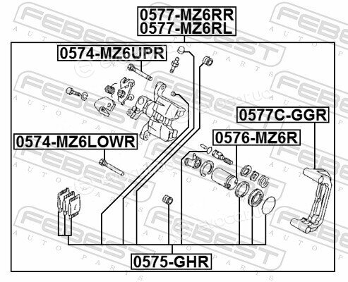 Febest 0574-MZ6LOWR