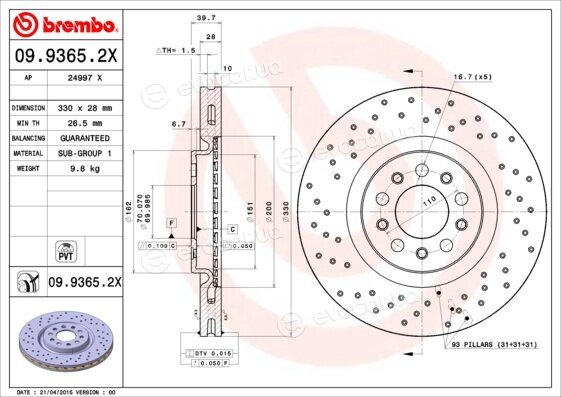 Brembo 09.9365.2X