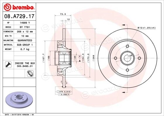 Brembo 08.A729.17