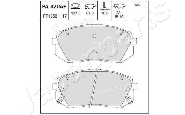 Japanparts PA-K20AF